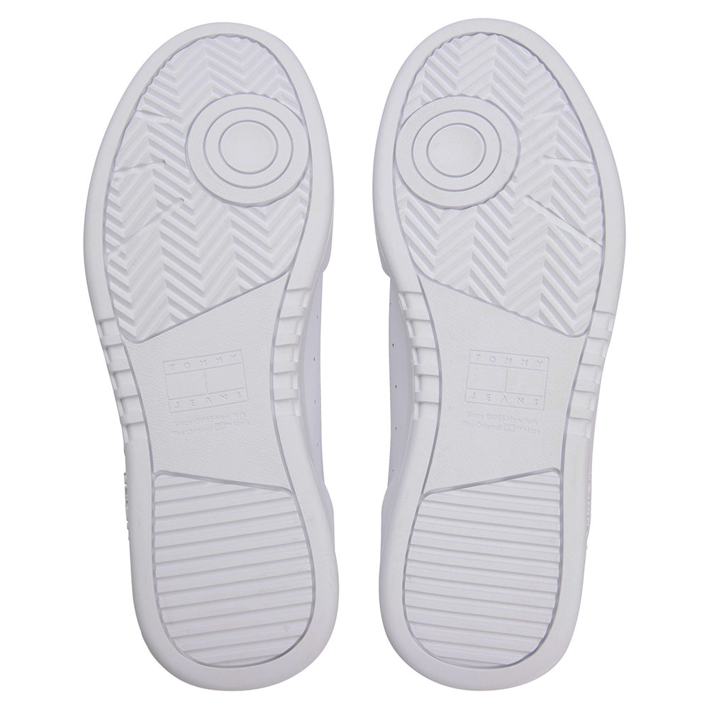 Men's White Cupsole Leather Essentials Sneakers Tommy Jeans EM0EM01443-YBR